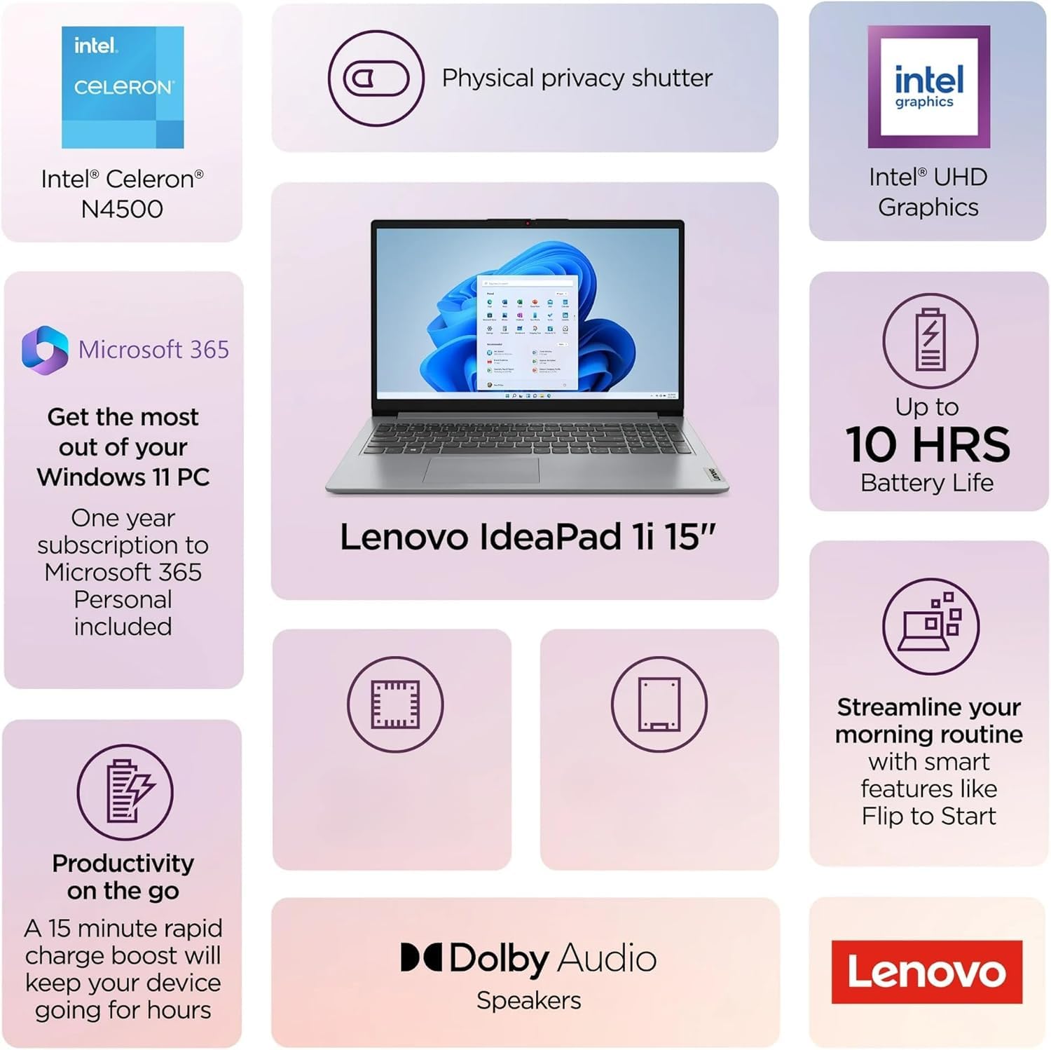 Amazon.com: Lenovo IdeaPad 15.6